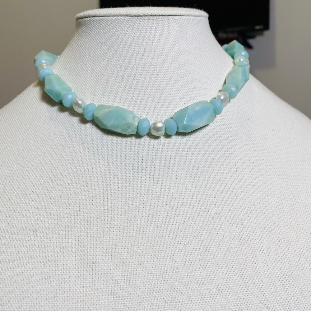 Light blue necklace